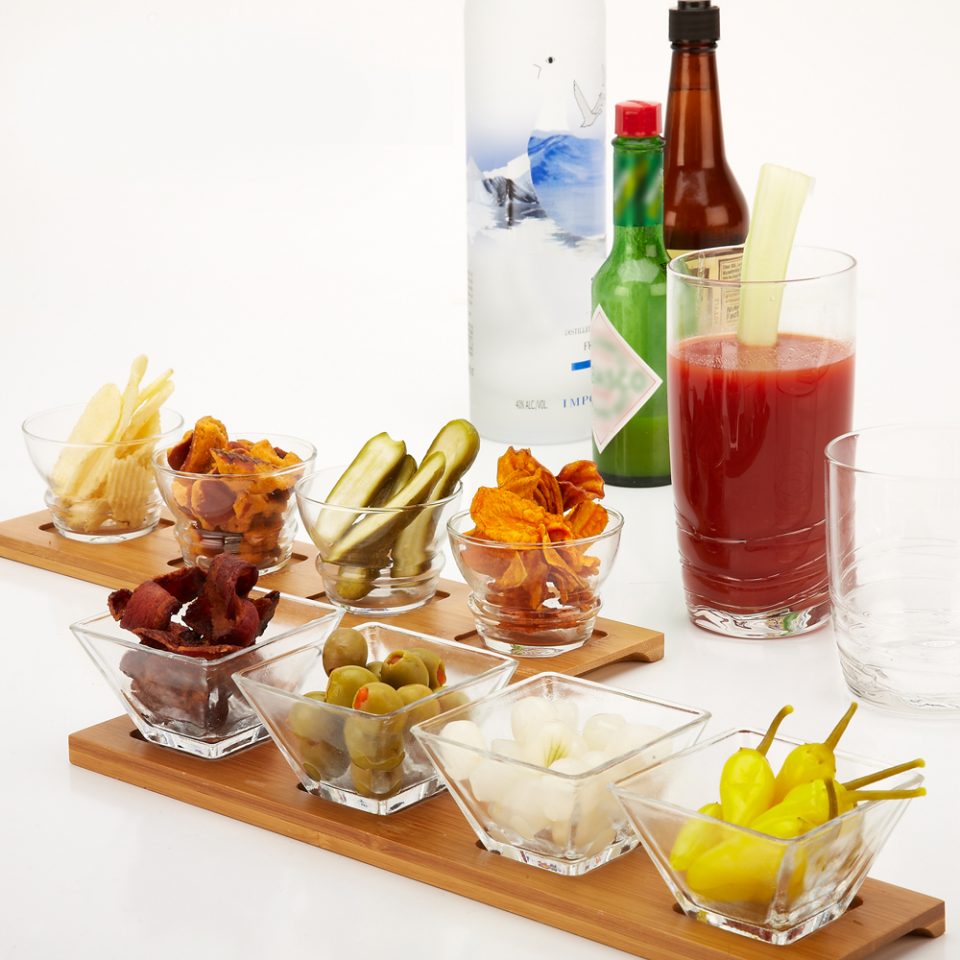 Milo Square Clear Glass Condiment Bowl IMPULSE!